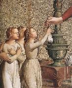 ANTONIAZZO ROMANO Annunciation (detail)  hgh oil painting artist